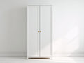 Armarios de madera 90x50x180 cm - blanco - 2 puertas con diseño clásico